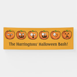 Halloween Pumpkins benutzerdefinierte Textbanner 2 Banner