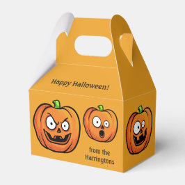 Halloween Pumpkins benutzerdefiniertes Textfeld Geschenkschachtel