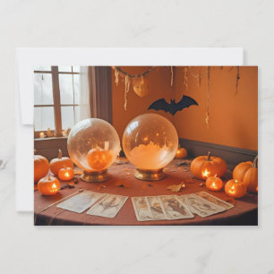 Halloween Pumpkins Fledermäuse Niedliche heiße, fe Einladung