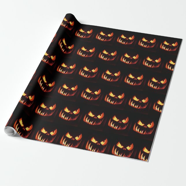 Halloween Pumpkins Geschenkpapier (Ungerollt)
