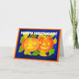 Halloween Pumpkins Grußkarte Karte