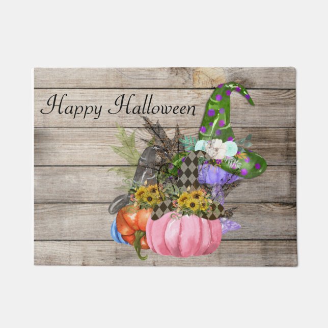 Halloween Pumpkins, Herbstlaube Doormat Fußmatte (Vorderseite)