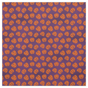 Halloween Pumpkins im Lila Hintergrundemuster Stoff