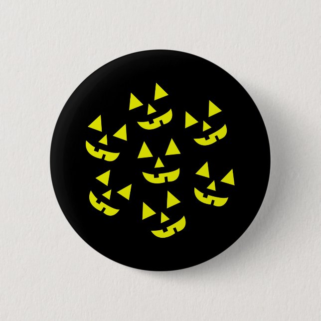 Halloween Pumpkins Jack O' Lantern Button (Vorderseite)