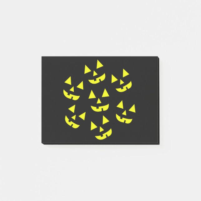 Halloween Pumpkins Jack O' Lantern Post-it Klebezettel (Vorderseite)