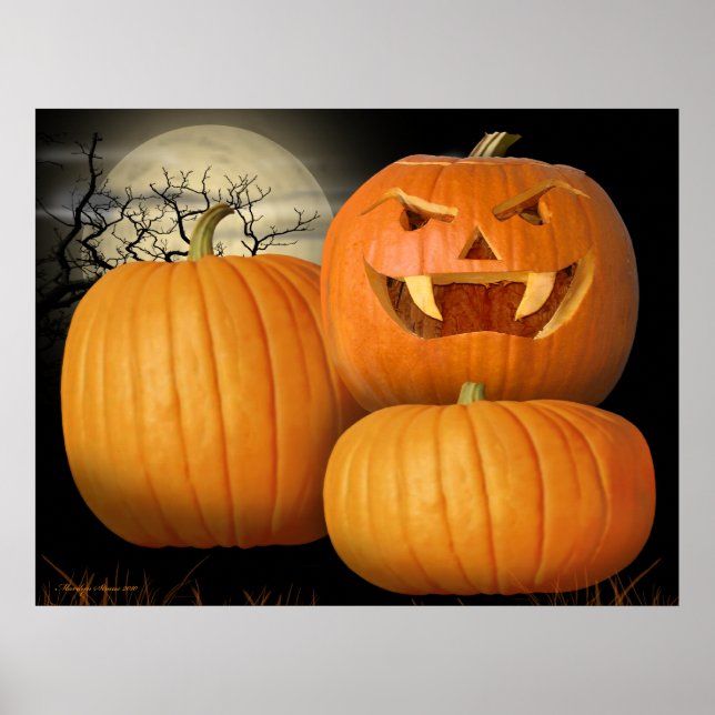 Halloween Pumpkins & Jack-o-Lantern Poster (Vorne)