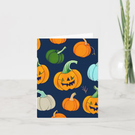 Halloween Pumpkins Karte