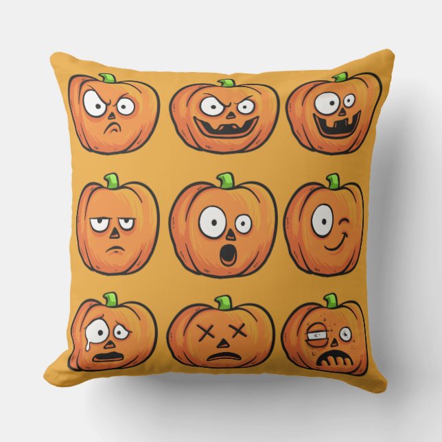Halloween Pumpkins Kissen werfen (Vorderseite)