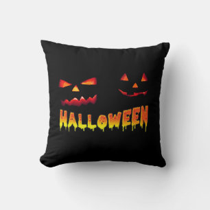 HALLOWEEN PUMPKINS LAUEN IM DUNKEL KISSEN