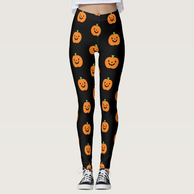 Halloween Pumpkins Leggings (Vorderseite)