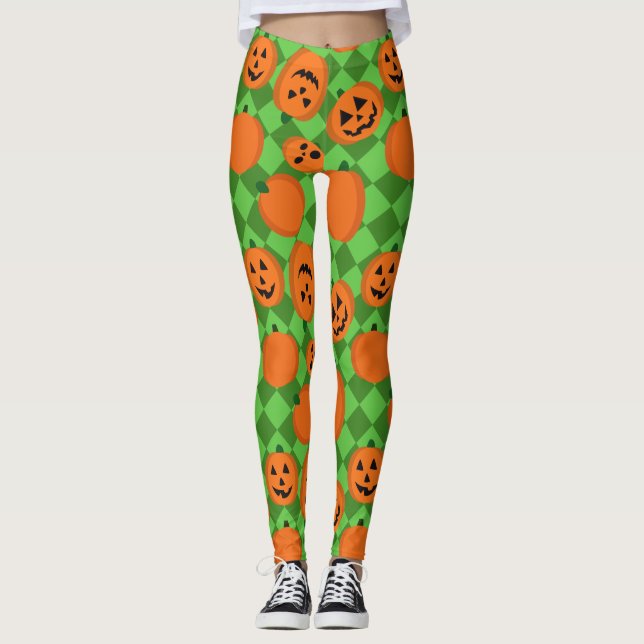 Halloween Pumpkins Leggings (Vorderseite)