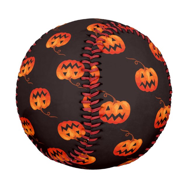 Halloween Pumpkins, Orange Pumpkins Trick oder Tre Baseball (Schrägansicht)