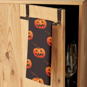 Halloween Pumpkins, Orange Pumpkins Trick oder Tre Geschirrtuch