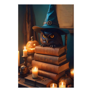 Halloween Pumpkins Owl Niedlich Spooky Festive Mag Fotodruck