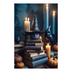 Halloween Pumpkins Owl Niedlich Spooky Festive Mag Fotodruck