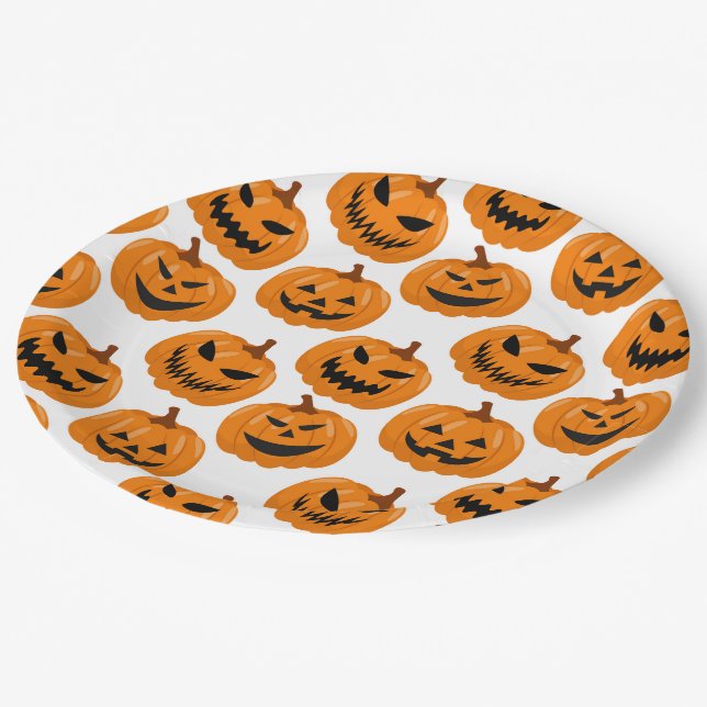 Halloween Pumpkins Paper Teller (Schrägansicht)