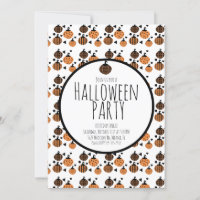 Halloween Pumpkins Pattern Geburtstagsfeier
