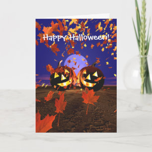 Halloween Pumpkins Playing Karte