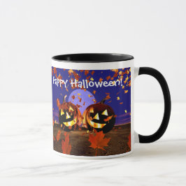 Halloween Pumpkins Playing Tasse