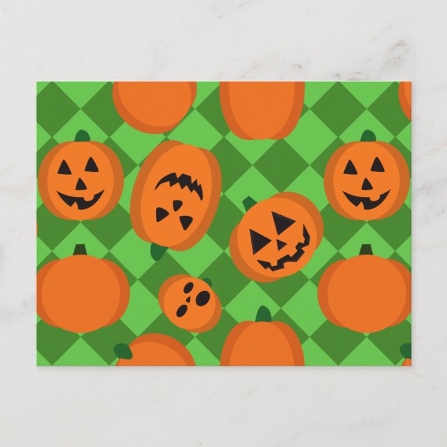 Halloween Pumpkins Postkarte (Vorderseite)