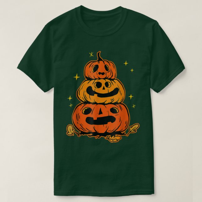 Halloween Pumpkins - Pumpkin-Tower Graphic for Kid T-Shirt (Design vorne)