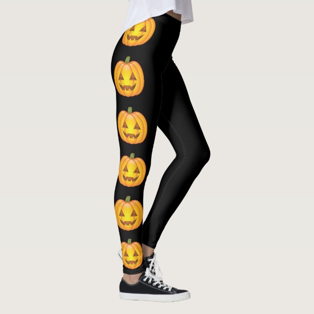 Halloween Pumpkins Row Leggings (Rechts)