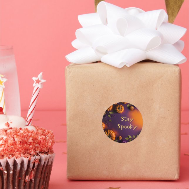 Halloween Pumpkins Runder Aufkleber (Party)