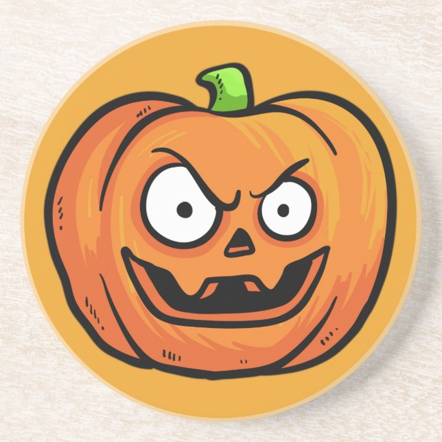 Halloween Pumpkins Sandstone Untersetzer 1 a (Vorne)