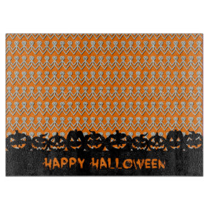 Halloween Pumpkins Schneidebrett
