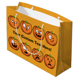 Halloween Pumpkins Sondertext Große Geschenktasche Geschenktüte