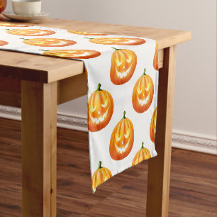 Halloween Pumpkins Table Runner Kurzer Tischläufer