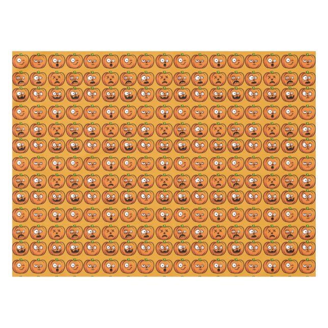 Halloween Pumpkins Tischdecken (Vorderseite (Horizontal))