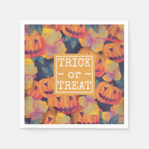 Halloween Pumpkins Trick oder Treat | Serviette
