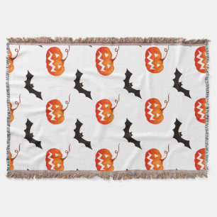 Halloween Pumpkins und Fledermäuse, Trick oder Tre Decke