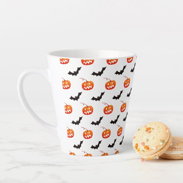 Halloween Pumpkins und Fledermäuse, Trick oder Tre Milchtasse (Beispiel)