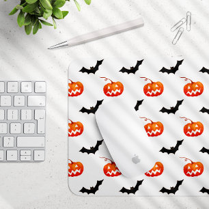 Halloween Pumpkins und Fledermäuse, Trick oder Tre Mousepad