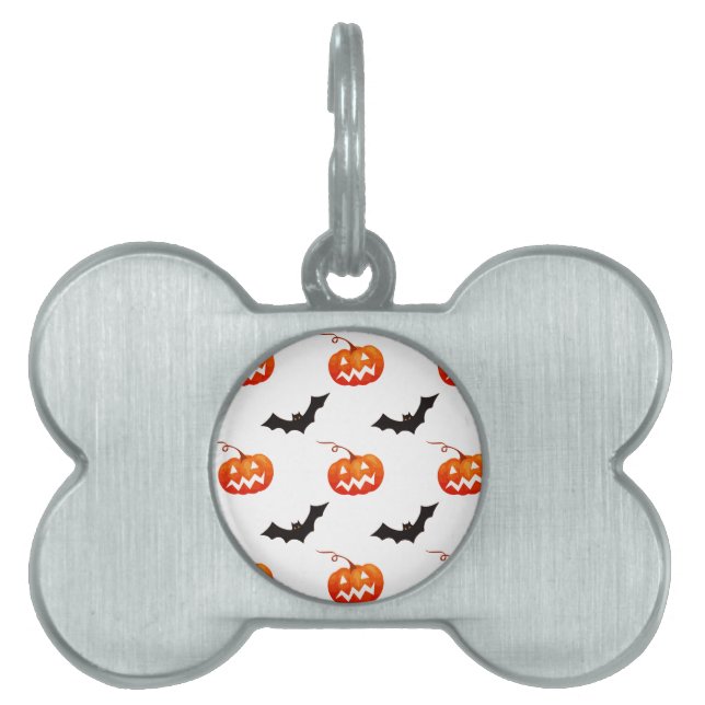 Halloween Pumpkins und Fledermäuse, Trick oder Tre Tiermarke (Vorderseite)