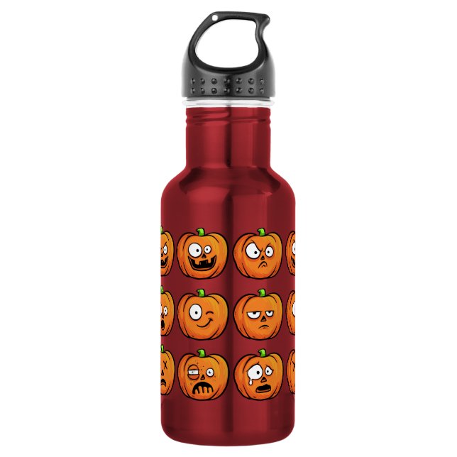 Halloween Pumpkins Wasserflaschen Trinkflasche (Vorderseite)