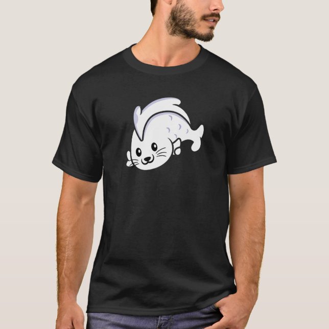 Halloween Pun Costume Catfish Look Filter T-Shirt (Vorderseite)