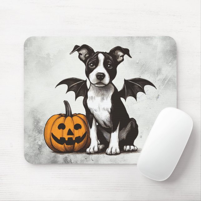 Halloween Puppy Mousepad (Mit Mouse)