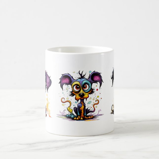 Halloween Pups Illustrationen Kaffeetasse (Mittel)