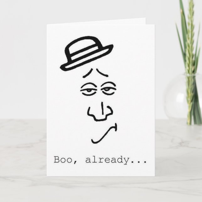 Halloween Purist Karte (Vorderseite)