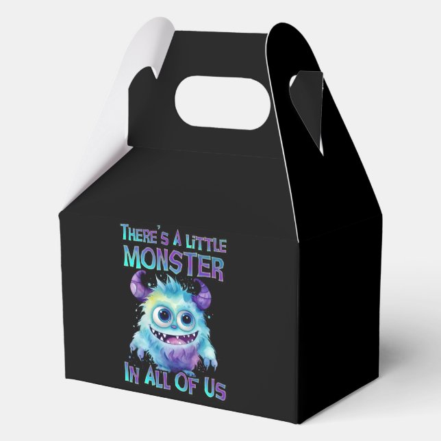 Halloween Purple Monster Geschenkschachtel (Vorderseite)
