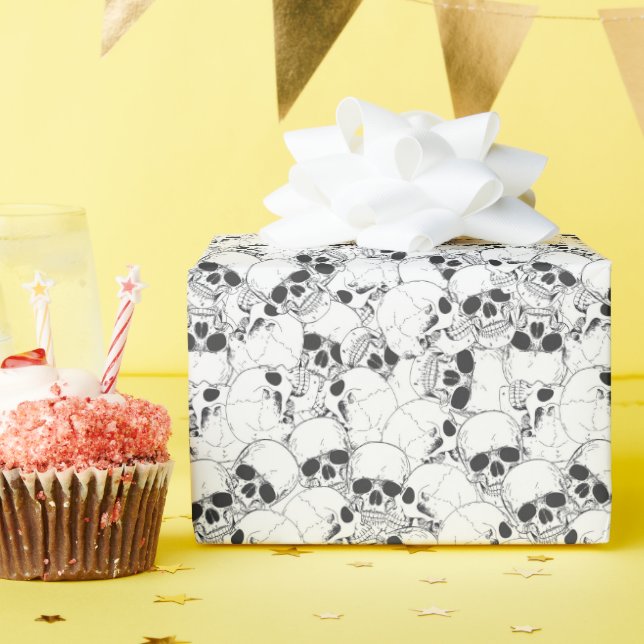 Halloween-QR-Code Geschenkpapier (Geburtstagsparty)