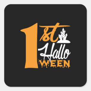 Halloween Quadratischer Aufkleber