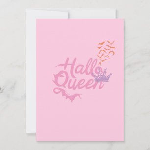 Halloween Queen, Halloqueen, Retro Halloween Art Feiertagskarte