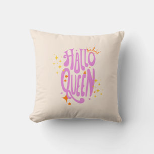 Halloween Queen, Halloqueen, Retro Halloween Art Kissen