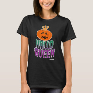 Halloween Queen Illustriert Cartoon Style Slogan T-Shirt
