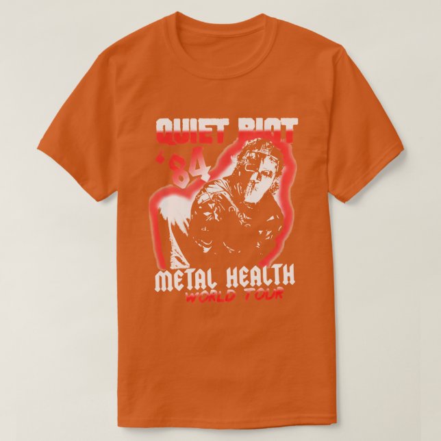 Halloween Quiet Riot 84 Mental Health World Tour T-Shirt (Design vorne)