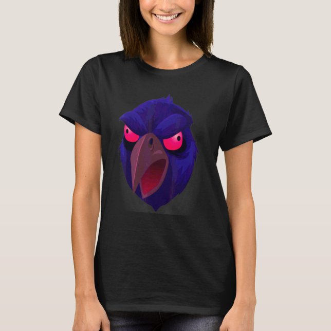 Halloween-Raben-Gesicht 2 T-Shirt (Vorderseite)